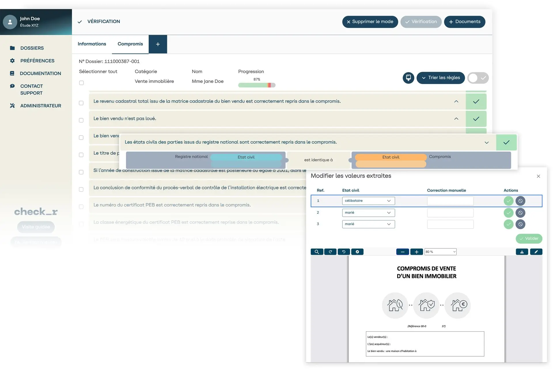 Interface d'analyse check_r